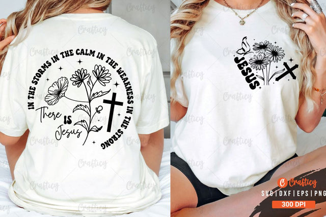 Jesus Front and Back SVG T shirt Design SVG Designangry 