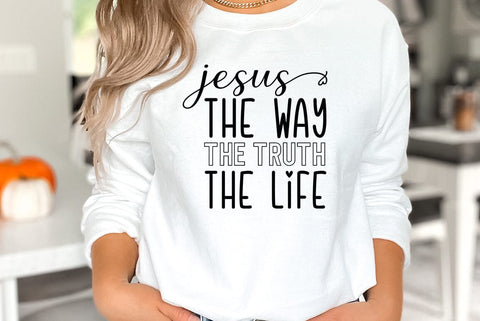 Jesus God Religious Quote Design SVG PNG SVG FiveStarCrafting 
