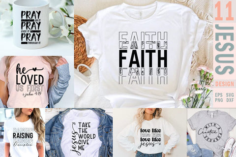 Jesus God Religious SVG PNG Bundle SVG FiveStarCrafting 