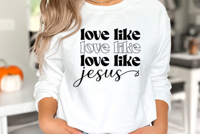 Jesus God Religious SVG PNG, love like jesus SVG FiveStarCrafting 