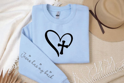 Jesus has my back Sleeve SVG Design SVG Designangry 