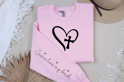 Jesus has my back Sleeve SVG Design SVG Designangry 