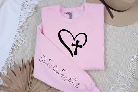 Jesus has my back Sleeve SVG Design SVG Designangry 