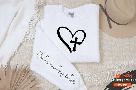 Jesus has my back Sleeve SVG Design SVG Designangry 