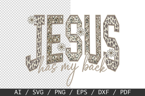 Jesus Has My Back SVG, Camo Christian SVG PNG SVG SVG Studio 