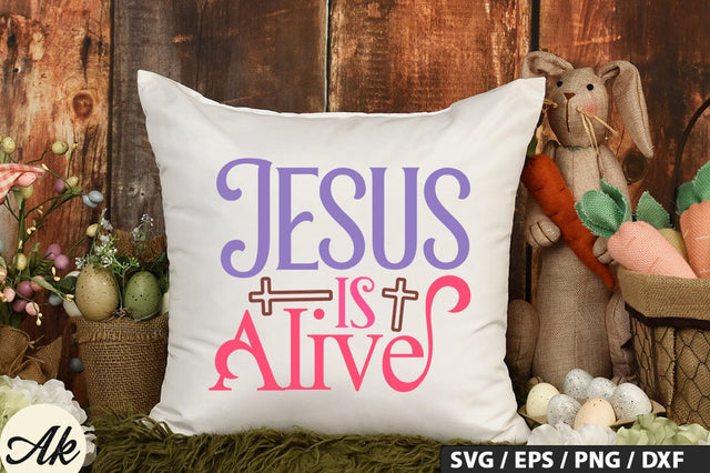 Jesus Is Alive SVG And Sticker PNG Design SVG akazaddesign 
