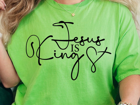 Jesus is King SVG: Christian Bible Quote SVG DesignDestine 