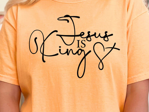 Jesus is King SVG: Christian Bible Quote SVG DesignDestine 