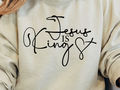 Jesus is King SVG: Christian Bible Quote SVG DesignDestine 