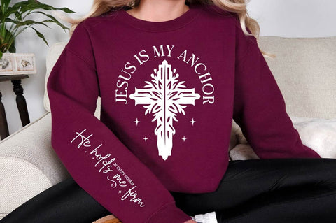 Jesus Is My Anchor Sleeve SVG Design SVG Regulrcrative 