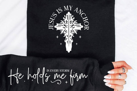 Jesus Is My Anchor Sleeve SVG Design SVG Regulrcrative 