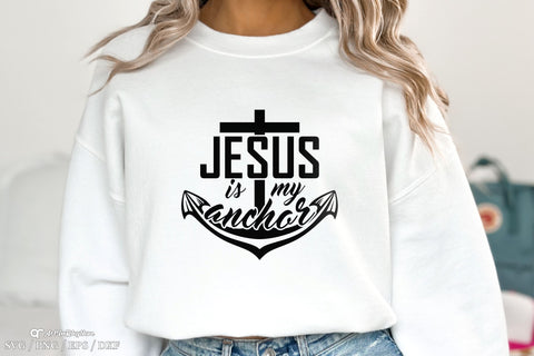 Jesus is my anchor Svg, Faith Svg, Christian Svg, Quote Svg, Positive Quote Svg SVG Artinrhythm shop 