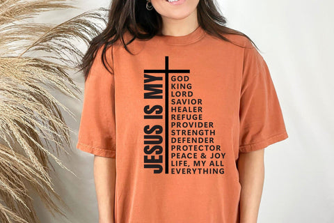 Jesus Is My Everything Svg, Jesus God Cross Christian Svg SVG DesignDestine 