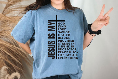 Jesus Is My Everything Svg, Jesus God Cross Christian Svg SVG DesignDestine 