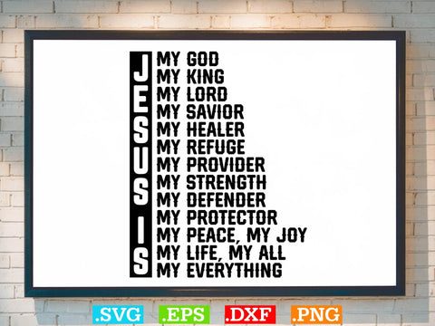 Jesus Is My God Svg, Bible Verse Svg, Religious Svg, Jesus Svg, God Svg SVG Creativeart88 