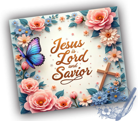 Jesus is My Lord, Jesus Easter, 20oz Tumbler, Sublimation Design, Christian Gift, Faith-Based Decor, Religious Drinkware Sublimation ToriDesigns 