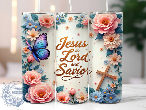Jesus is My Lord, Jesus Easter, 20oz Tumbler, Sublimation Design, Christian Gift, Faith-Based Decor, Religious Drinkware Sublimation ToriDesigns 
