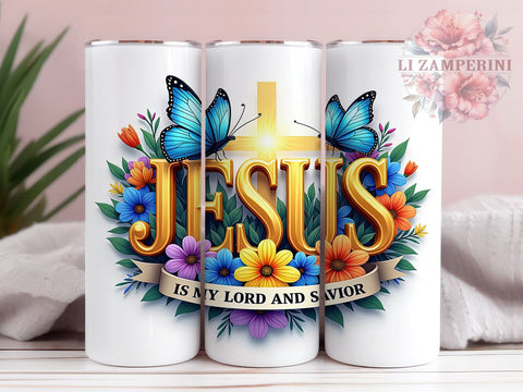 Jesus is my Lord Tumbler, Christian Tumbler Wrap, 20oz Sublimation Design, Faith-Based Drinkware, Digital Download Tumbler, Inspirational Tumbler Art, Unique Gift Tumbler Sublimation Li Zamperini 