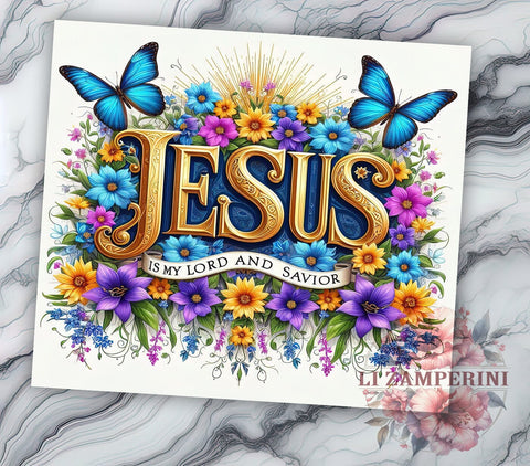 Jesus is my Lord Tumbler, Christian Tumbler Wrap, 20oz Sublimation Design, Faith-Based Drinkware, Digital Download Tumbler, Inspirational Tumbler Art, Unique Gift Tumbler Sublimation Li Zamperini 