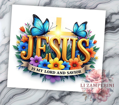Jesus is my Lord Tumbler, Christian Tumbler Wrap, 20oz Sublimation Design, Faith-Based Drinkware, Digital Download Tumbler, Inspirational Tumbler Art, Unique Gift Tumbler Sublimation Li Zamperini 