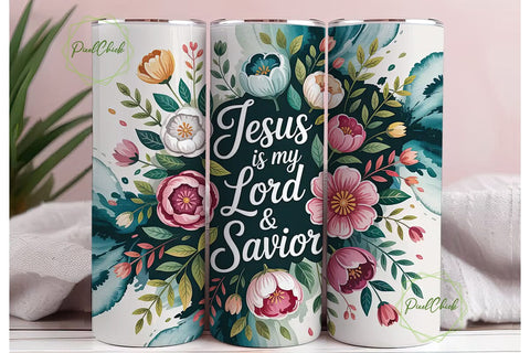 Jesus Is My Lord Tumbler Wrap Sublimation PixelChick 