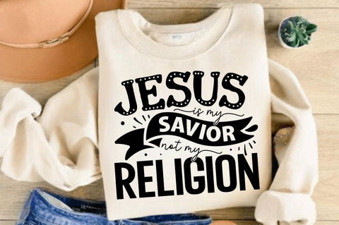 Jesus is my savior not my Religion SVG, Religion SVG, Retro Christian SVG, Bible Verse SVG, Jesus SVG Design SVG Regulrcrative 