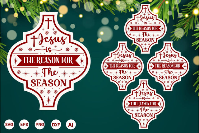 Jesus Is The Reason For The Season Arabesque SVG Design, Nativity Christmas SVG Design, Arabesque SVG Design, SVGs,Quotes and Sayings,Food & Drink,On Sale, Print & Cut SVG DesignPlante 503 
