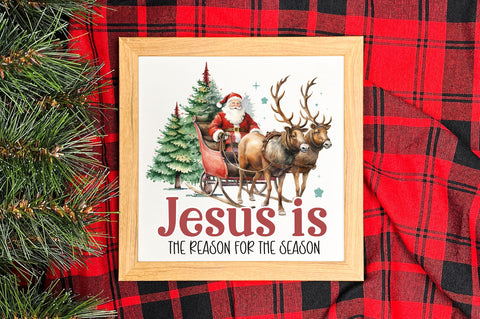 Jesus is the reason for the season png design Sublimation Regulrcrative 