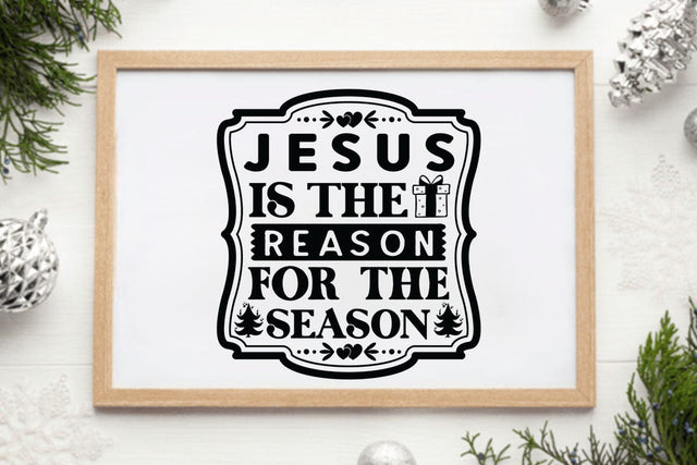 Jesus is the reason for the season SVG Angelina750 