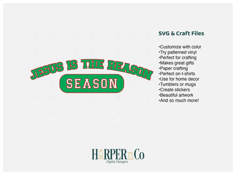 Jesus is the Reason SVG PNG Cut EPS File SVG HarperNCo 