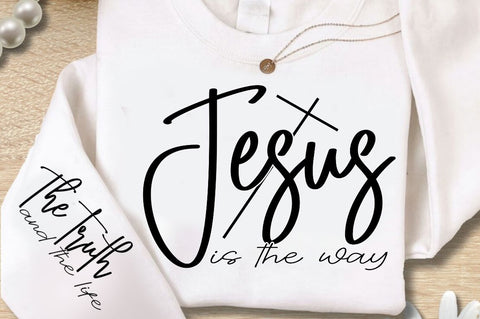 Jesus Is The Way Sleeve SVG Design SVG Regulrcrative 