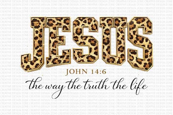 Jesus John 14:6 PNG | Christian Bible Verse Sublimation Design SVG BillahCrafts 
