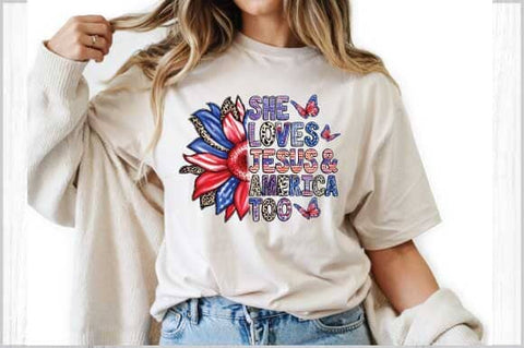 Jesus July 4th PNG Bundle Patriotic Coquette Sublimation Designs (Digital Download) SVG Svgcraft 