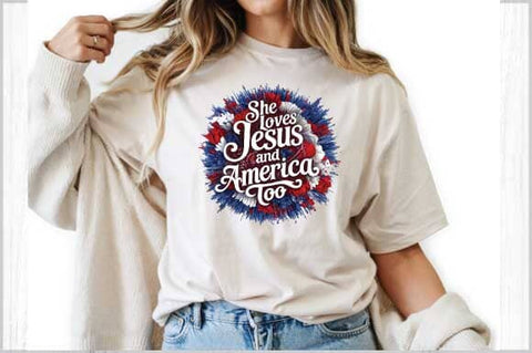 Jesus July 4th PNG Bundle Patriotic Coquette Sublimation Designs (Digital Download) SVG Svgcraft 