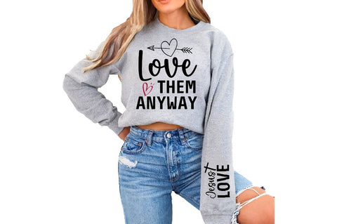 Jesus love Sleeve SVG Design, Inspirational sleeve SVG, Motivational Sleeve SVG Design, Positive Sleeve SVG SVG Regulrcrative 