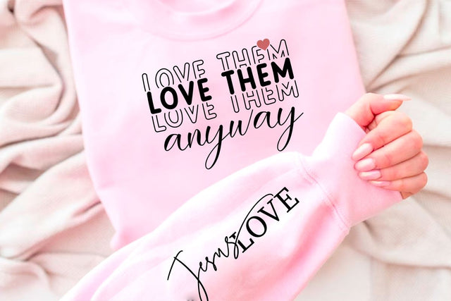 Jesus love Sleeve SVG Design, Inspirational sleeve SVG, Motivational Sleeve SVG Design, Positive Sleeve SVG SVG Regulrcrative 