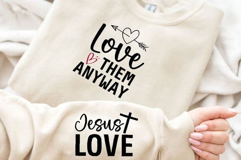 Jesus love Sleeve SVG Design, Inspirational sleeve SVG, Motivational Sleeve SVG Design, Positive Sleeve SVG SVG Regulrcrative 