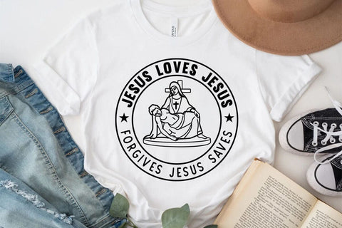 Jesus Loves Jesus Forgives Jesus Saves SVG Angelina750 