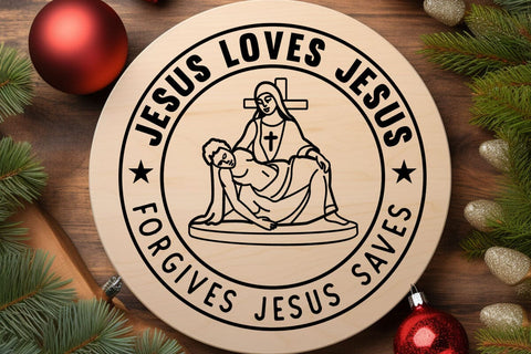 Jesus Loves Jesus Forgives Jesus Saves SVG Angelina750 