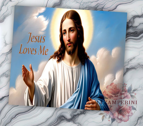 Jesus Loves Me, Christian Tumbler, Sublimation Design, 20oz Tumbler, Bible Verse Tumbler, Digital Download, Inspirational Gift Sublimation Li Zamperini 
