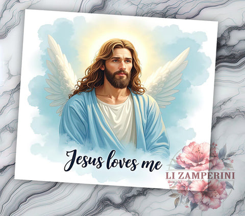 Jesus Loves Me, Christian Tumbler, Sublimation Design, 20oz Tumbler, Bible Verse Tumbler, Digital Download, Inspirational Gift Sublimation Li Zamperini 