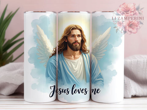 Jesus Loves Me, Christian Tumbler, Sublimation Design, 20oz Tumbler, Bible Verse Tumbler, Digital Download, Inspirational Gift Sublimation Li Zamperini 