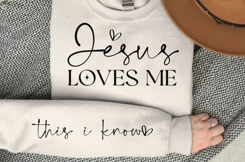 Jesus loves me Sleeve SVG Design, Christian Sleeve SVG, Faith SVG Design, Jesus Sleeve SVG SVG Regulrcrative 