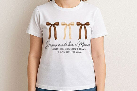 Jesus Made Her a Mama PNG Christian Motherhood Faith Design SVG BillahCrafts 