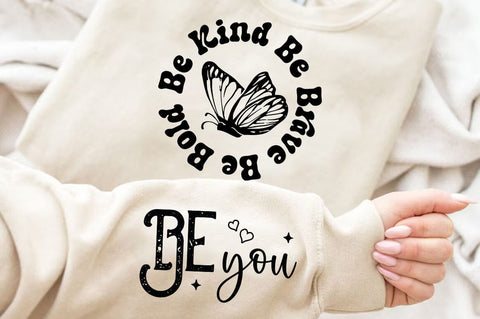 Jesus Motivational Inspirational Sleeve Shirt SVG, Be kind be brave be bold SVG PNG SVG FiveStarCrafting 