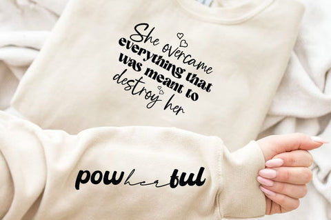 Jesus Motivational Inspirational Sleeve Shirt SVG Design, SVG FiveStarCrafting 