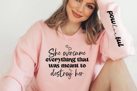 Jesus Motivational Inspirational Sleeve Shirt SVG Design, SVG FiveStarCrafting 