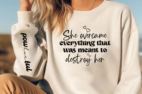 Jesus Motivational Inspirational Sleeve Shirt SVG Design, SVG FiveStarCrafting 