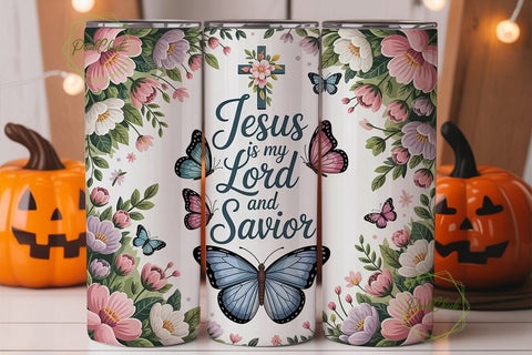 Jesus My Lord Butterfly 20oz Tumbler Sublimation PixelChick 