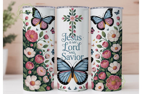 Jesus My Lord Butterfly 20oz Tumbler Sublimation PixelChick 
